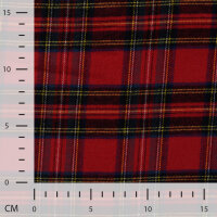 Baumwoll "Brushed Check Finn“, QJUTIE, Tartan rot