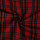 Baumwoll "Brushed Check Finn“, QJUTIE, Tartan rot