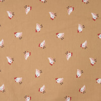 Baumwolljersey, Little Chicks, QJUTIE, sand