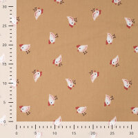 Baumwolljersey, Little Chicks, QJUTIE, sand