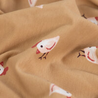 Baumwolljersey, Little Chicks, QJUTIE, sand