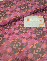 Regenjackenstoff, Azteken, QJUTIE, fuchsia