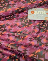 Regenjackenstoff, Azteken, QJUTIE, fuchsia