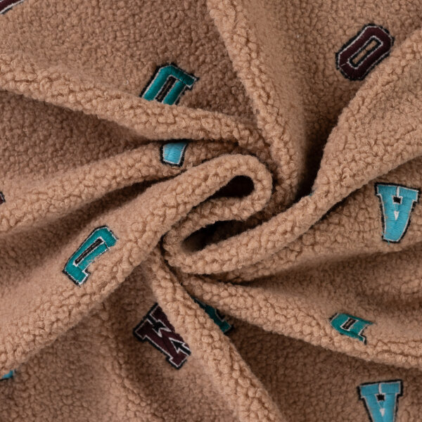 Boucle "Letters", QJUTIE, taupe