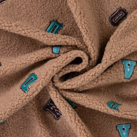 Boucle "Letters", QJUTIE, taupe