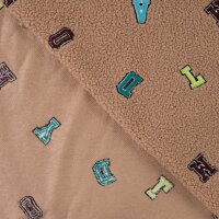 Boucle "Letters", QJUTIE, taupe
