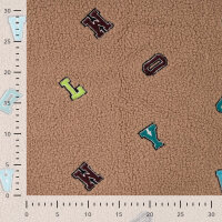Boucle "Letters", QJUTIE, taupe