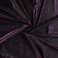 Velours Stretch &bdquo;Glitzer&ldquo;, QJUTIE, dunkellila