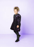 Velours Stretch „Glitzer“, QJUTIE, dunkellila
