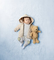 Steppstoff "Bears", QJUTIE, sand