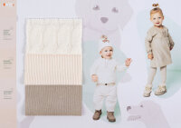 Strickstoff, "Matilda", Nordic-Zopf, QJUTIE, ecru