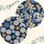 Canvas, Hemmers Itex, Kreise, Floral